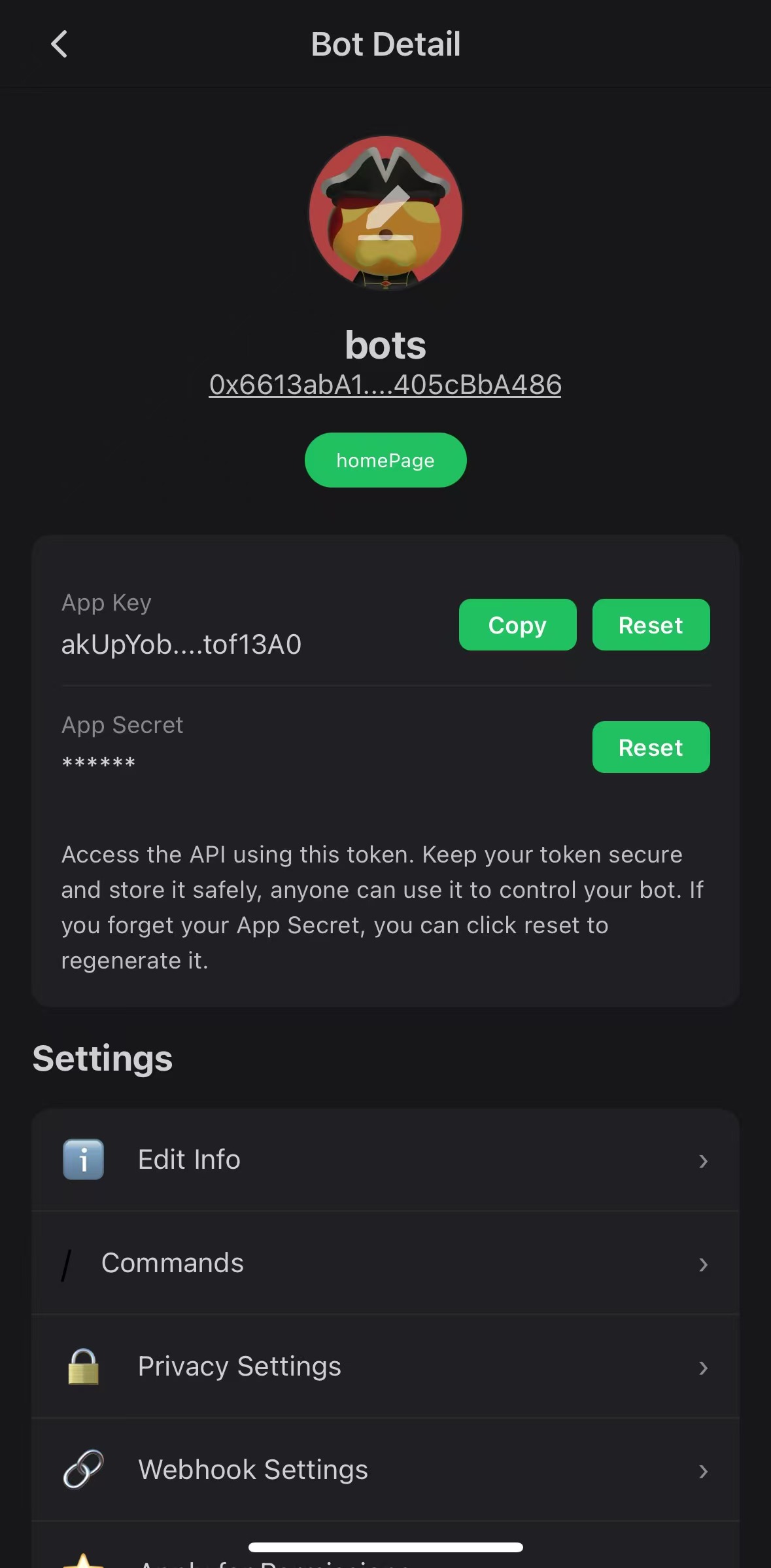 Single bot management