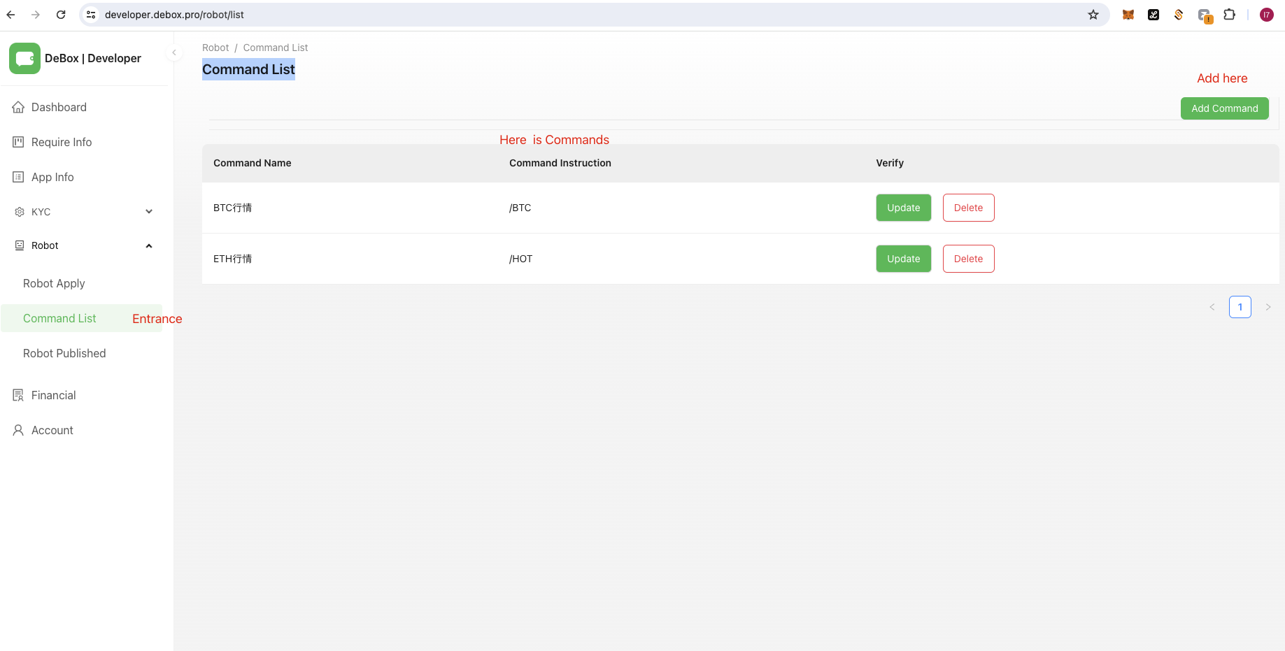 Docs Version Dropdown